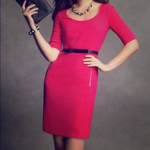 Ann Taylor Zip Pocket 3/4 sleeve Dress size 2  (I18)
